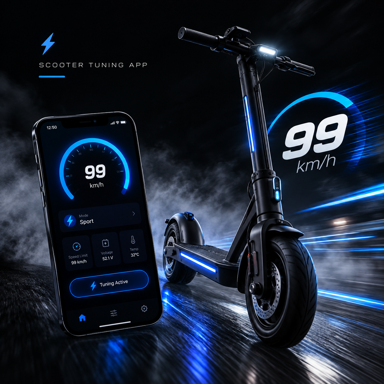 E-SCOOTER TUNING APP + TUTORIAL